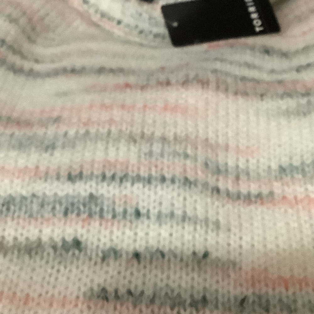 LOWEST🌺 NWT TORRID 2X-3X-4X-5X Multicolor Pastel Crew Neck Sweater - Picture 9 of 9